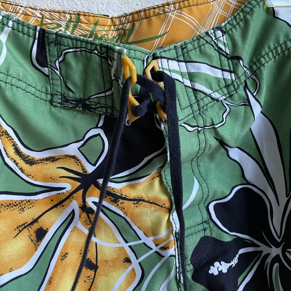 Billabong Hawaiian Swim Board Shorts 32 Floral - Picture 3 of 6